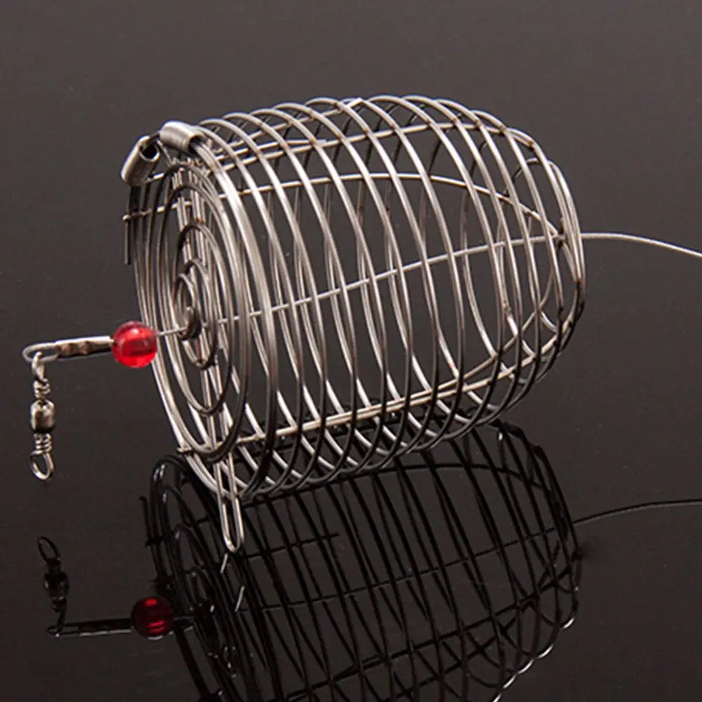 Stainless Steel Trap Tackle Accessory Fish Bait Bait Basket Lure Cages Fishing Feeder Fishing Bait Cage