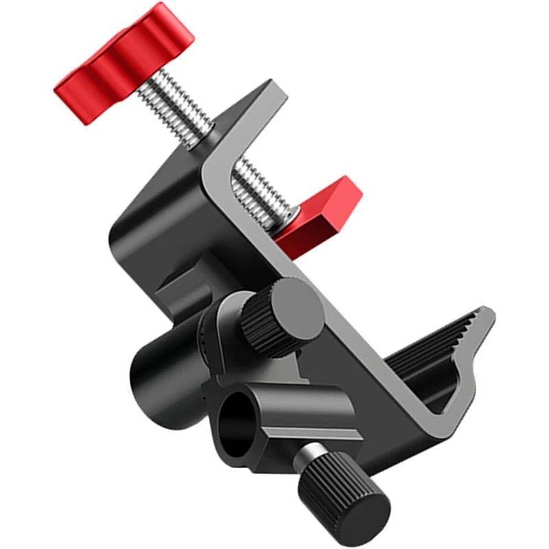 1pcFishing Rod Holder With Umbrella Mount Lures Rack Light Stand Tube Fixing Clip Bracket For Fishing Gear Equipment Accessories