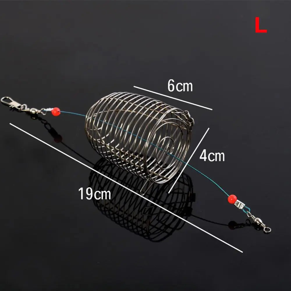 Stainless Steel Trap Tackle Accessory Fish Bait Bait Basket Lure Cages Fishing Feeder Fishing Bait Cage