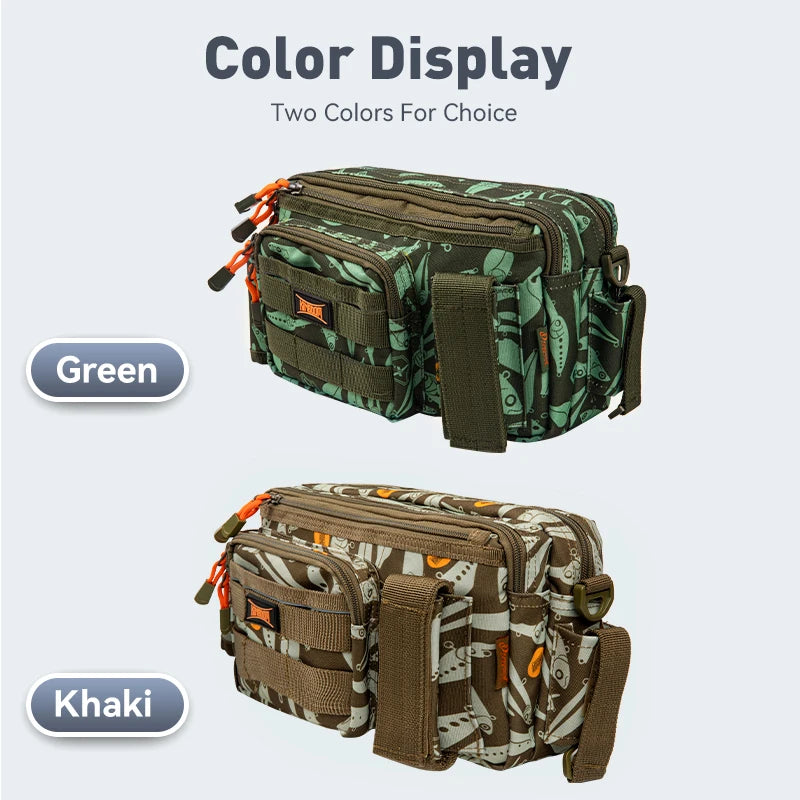 KingdomFishing Tackle Bags 31*18*16cm 660g  Multifunctional Waist Bag Fish Lures Gear Utility Storage Outdoor Fishing Bag