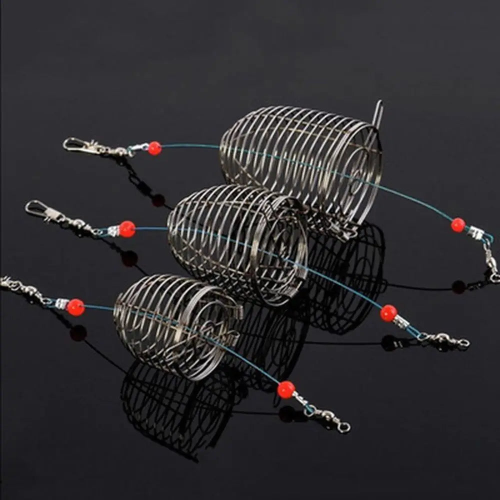 Stainless Steel Trap Tackle Accessory Fish Bait Bait Basket Lure Cages Fishing Feeder Fishing Bait Cage