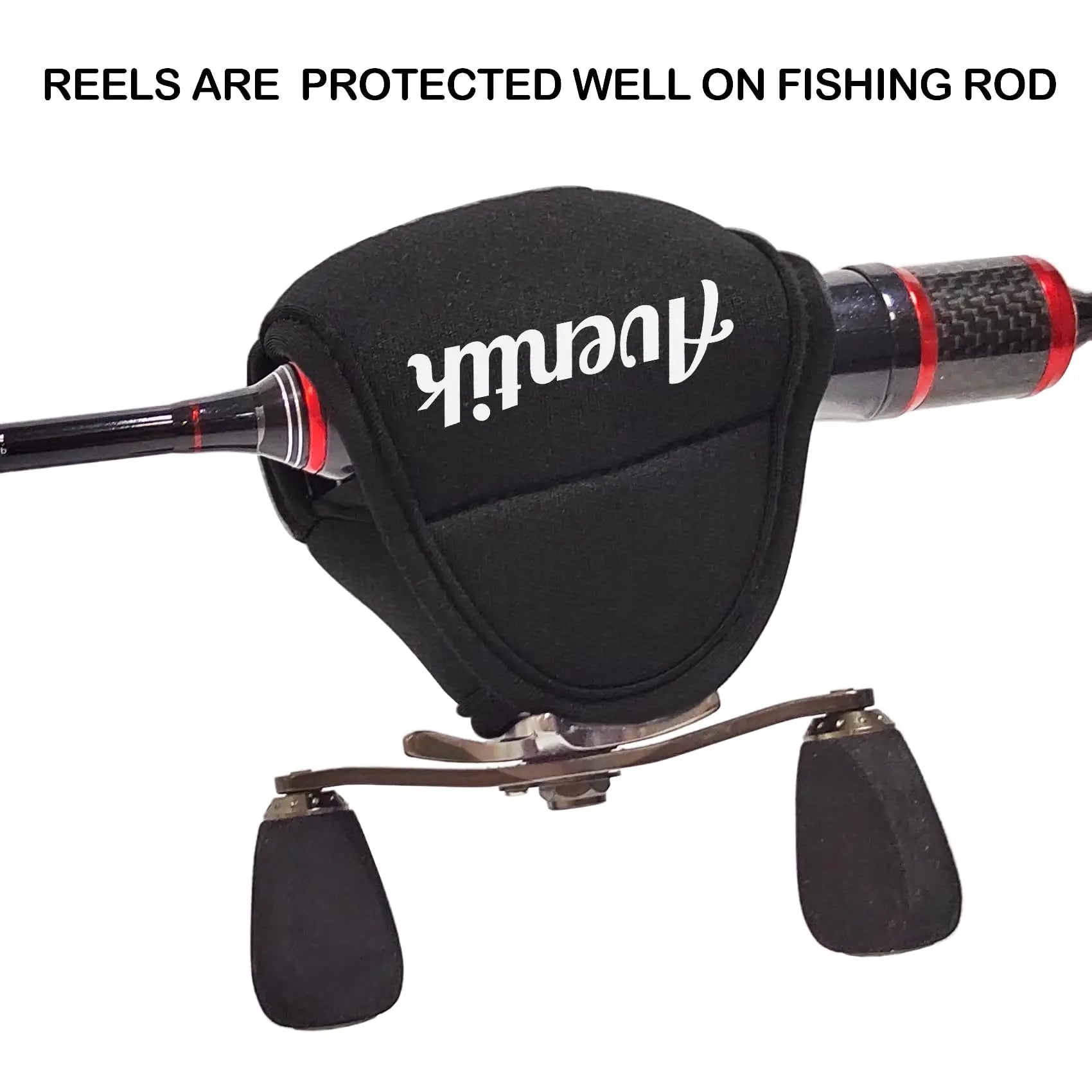 Aventik Soft Neoprene Shockproof Baitcasting Reel Cover Fishing Reel Case Reel Pouch Reel Bag