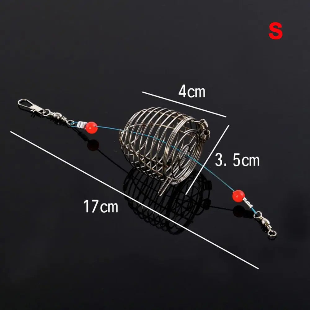 Stainless Steel Trap Tackle Accessory Fish Bait Bait Basket Lure Cages Fishing Feeder Fishing Bait Cage