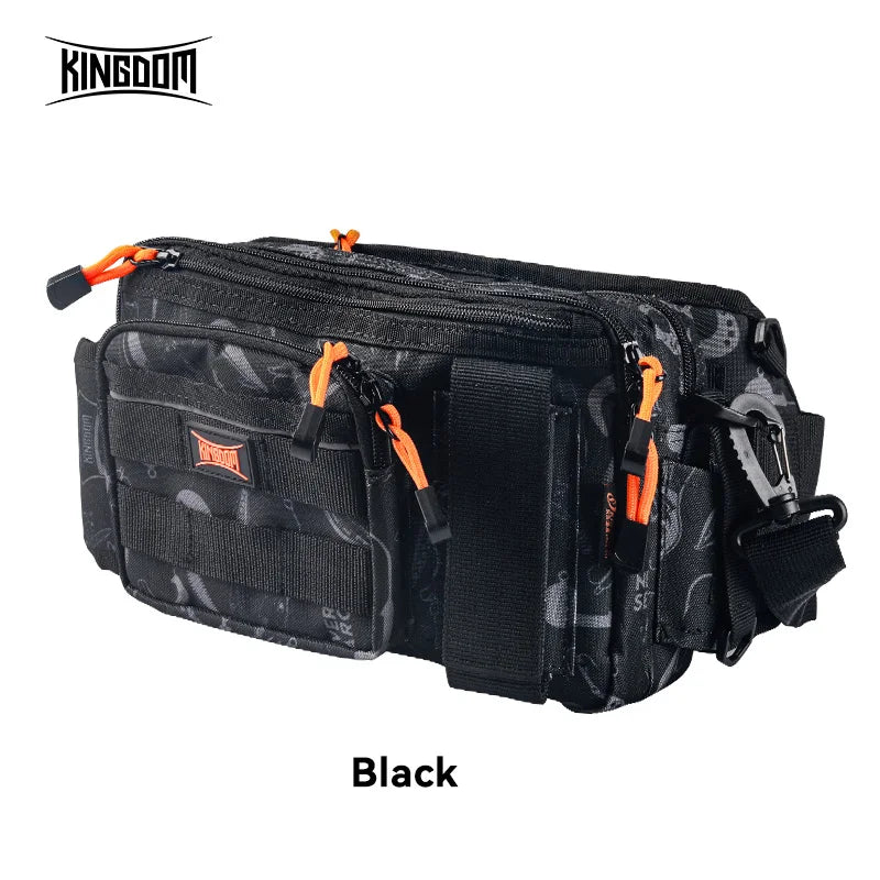 KingdomFishing Tackle Bags 31*18*16cm 660g  Multifunctional Waist Bag Fish Lures Gear Utility Storage Outdoor Fishing Bag