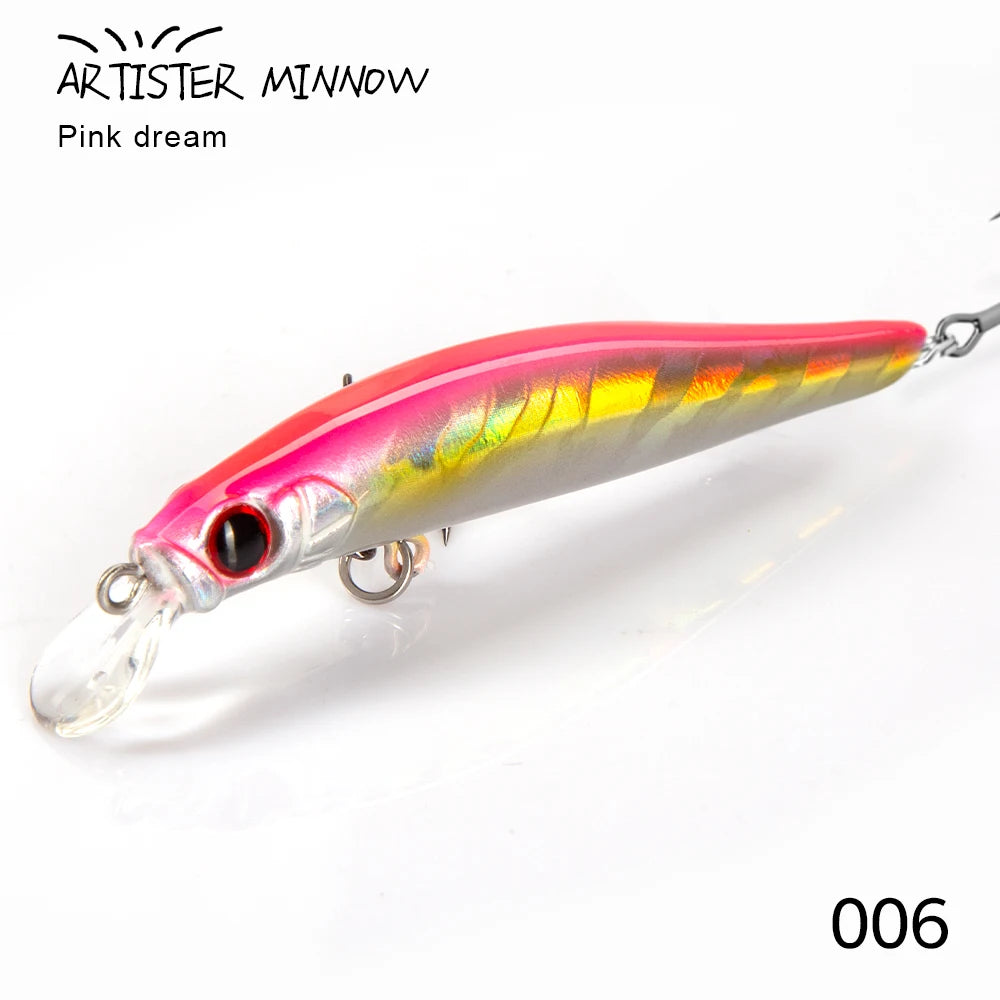 Hunthouse Artist Tiny Wobbers Fishing Lures 2020 Trout Minnow Twitch Minnows Swimbait Hard Bait Japan Mustad Tackle