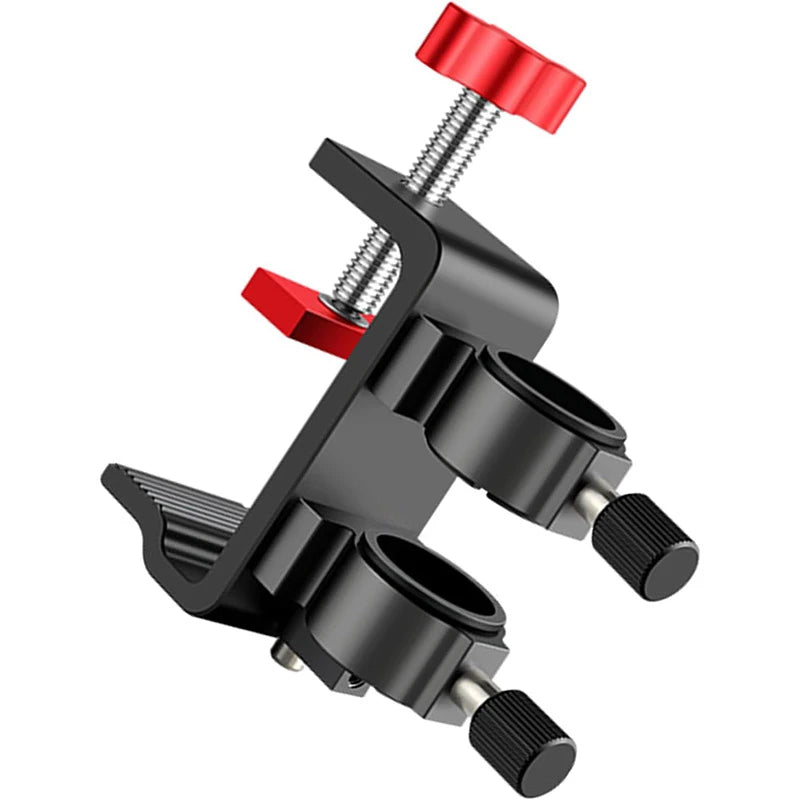 1pcFishing Rod Holder With Umbrella Mount Lures Rack Light Stand Tube Fixing Clip Bracket For Fishing Gear Equipment Accessories