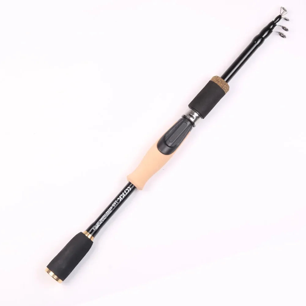 Fishing Lure Spinning Casting Rod Baitcasting Carbon Fiber Feeder 1.6M 1.8M 2.1M 2.4M Durable Cork Wooden Handle Travel Tackle