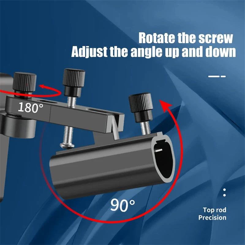 1pcFishing Rod Holder With Umbrella Mount Lures Rack Light Stand Tube Fixing Clip Bracket For Fishing Gear Equipment Accessories