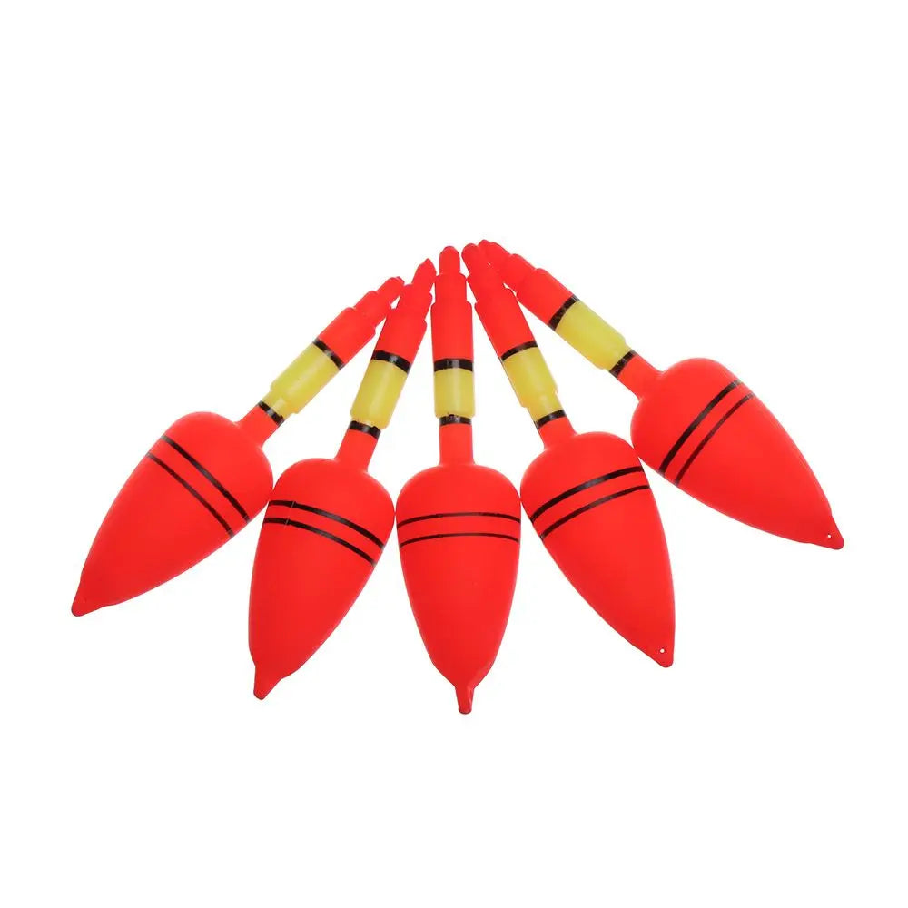 5pcs/set Plastic Fishing Float Fish Bite Hooks lures Balls Stopper Buoy Boia Flutter To Remind Lightstick Fishing Tackle Tools