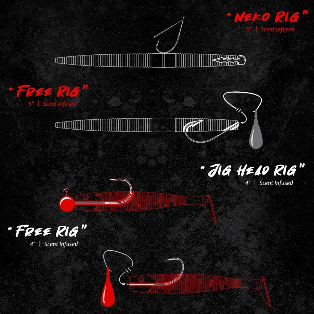 Fishing Tackle Box with Tackle Included Lures, Hooks, Weights, 3-Layer Freshwater Fishing Tackle Kit for Bass Trout Walleye Fish