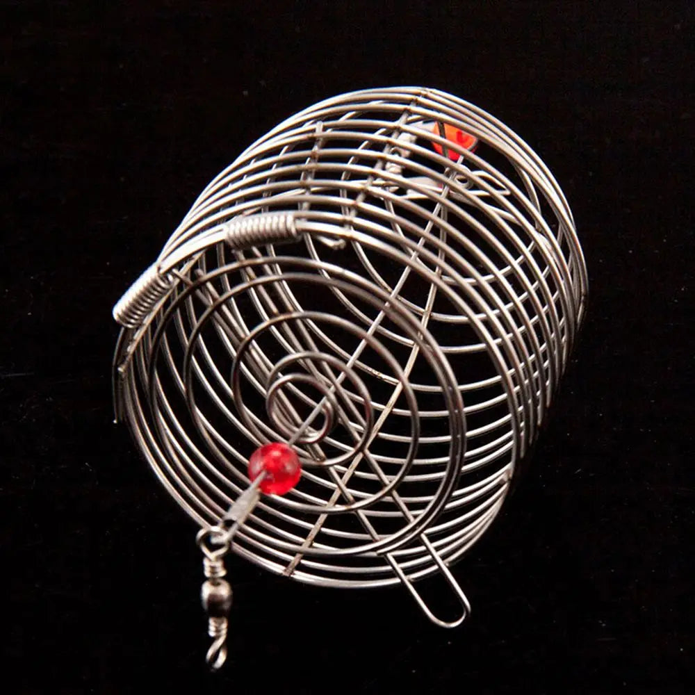 Stainless Steel Trap Tackle Accessory Fish Bait Bait Basket Lure Cages Fishing Feeder Fishing Bait Cage