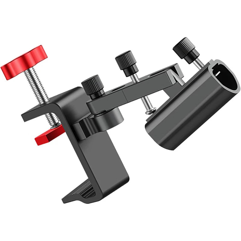 1pcFishing Rod Holder With Umbrella Mount Lures Rack Light Stand Tube Fixing Clip Bracket For Fishing Gear Equipment Accessories